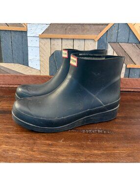 Hunter Women's Rain Boots Black Waterproof Size US 6 / UK 4